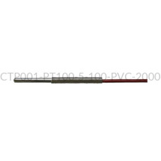Kablowy czujnik temperatury PT100 AS1-CTP001-PT100-5-100-PVC-2000-A-4