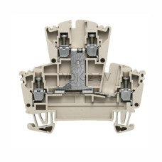 Złączka szynowa dwutorowa WDK 2.5V Weidmuller ciemnobeżowa 24A 400V 1022300000