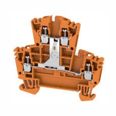 Złączka szynowa dwutorowa WDK 2.5V OR Weidmuller pomarańczowa 24A 400V 1022360000
