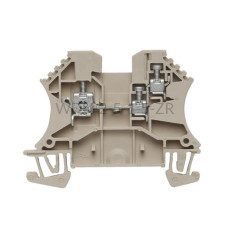 Złączka szynowa przelotowa WDU 2.5/1.5/ZR Weidmuller beżowa 24A 800V 1024700000