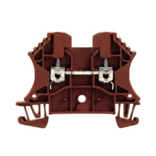 Złączka szynowa przelotowa WDU 2.5 BR Weidmuller brązowa 24A 800V 1037710000