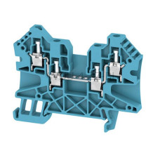 Złączka szynowa przelotowa WDU 4 ZZ BL Weidmuller czarna 32A 800V 1114720000
