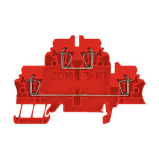 Złączka szynowa dwutorowa ZDK 2.5 RT Weidmuller czerwona 20A 500V 1058670000