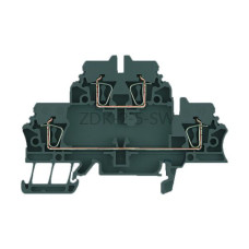 Złączka szynowa dwutorowa ZDK 2.5 SW Weidmuller czarna 20A 500V 1058690000