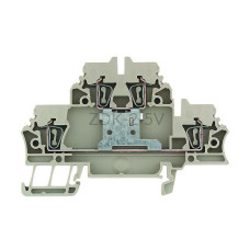 Złączka szynowa dwutorowa ZDK 2.5V Weidmuller ciemnobeżowa 20A 500V 1689990000