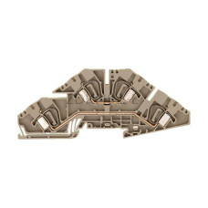 Złączka szynowa dwutorowa ZDK 4S/L/L Weidmuller ciemnobeżowa 32A 400V 1733290000