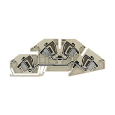 Złączka szynowa dwutorowa ZDK 6S/L/L Weidmuller ciemnobeżowa 41A 400V 1733260000