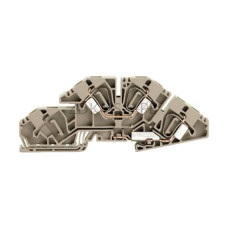Złączka szynowa dwutorowa ZDK 6S/L/PE Weidmuller ciemnobeżowa 41A 400V 1733270000