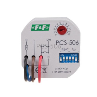 Przekaźnik czasowy wielofunkcyjny 230 VAC PCS-506 F&F