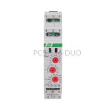 Przekaźnik czasowy wielofunkcyjny 230 VAC/24 VAC/VDC PCS-516-DUO F&F