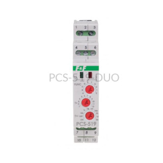 Przekaźnik czasowy wielofunkcyjny 230 VAC/24VAC/VDC PCS-519-DUO F&F