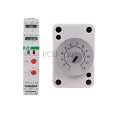 Przekaźnik czasowy wielofunkcyjny z potencjometrem 230 VAC/ 24VAC/VDC PCU-518 F&F