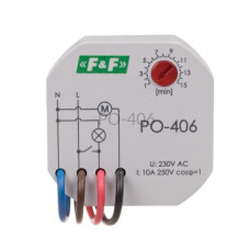 Przekaźnik czasowy z opóźnionym odpadaniem 230 VAC PO-406 F&F