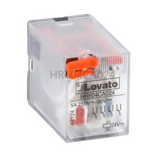 Przekaźnik przemysłowy 24 V AC 5A HR604CA024 Lovato