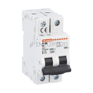 P1MB2PD20 Lovato Electric – Wyłącznik nadprądowy 2P D20A