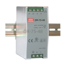 Zasilacz impulsowy na szynę Mean Well 230VAC 48VDC 1,6A DR-75-48
