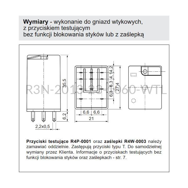 Relpol R3n Przekaźnik elektromagnetyczny 3P 60 Vdc Relpol o symbolu R3N-2013-23 ...