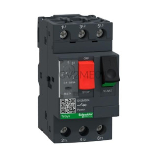 Wyłącznik silnikowy Schneider Electric GV2ME04 3P 0,63 A