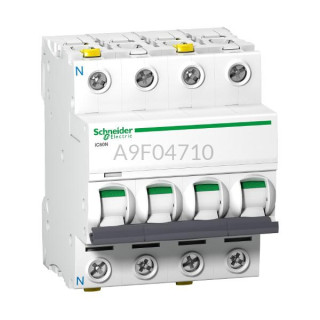 Wyłącznik nadprądowy Schneider Electric iC60N-C10-3N A9F04710 3P + N C 10 A