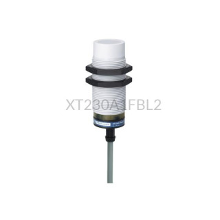 Czujnik pojemnościowy Telemecanique Sensors 15 mm 24...240VAC M30 dwuprzewodowe XT230A1FBL2