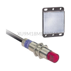 Czujnik refleksyjny Telemecanique Sensors 2 m M18 24...240 V AC/DC dwuprzewodowy XU9M18MB230WL5