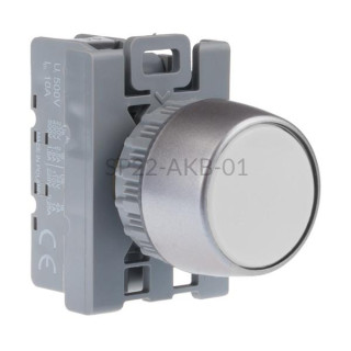 Przycisk pulpitowy biały SP22-AKB-01 1 NC Spamel